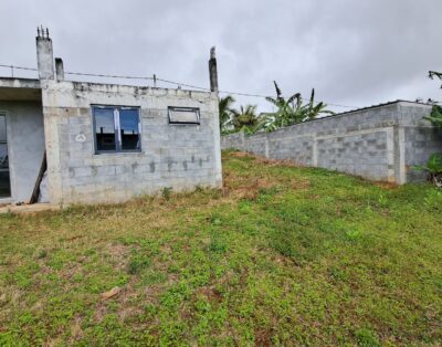 Unfinished house for sale at Camp Fouquereau